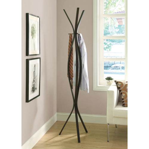 Ivy Bronx Coat Rack, Hall Tree, Free Standing Entryway Bedroom, Metal